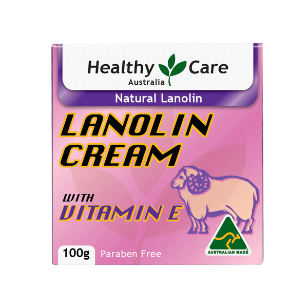 Healthy Care Lanolin Cream With Vitamin E 100g