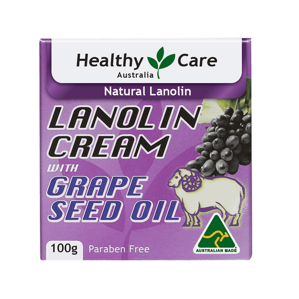 Healthy Care Lanolin Cream with Grape Seed 100g