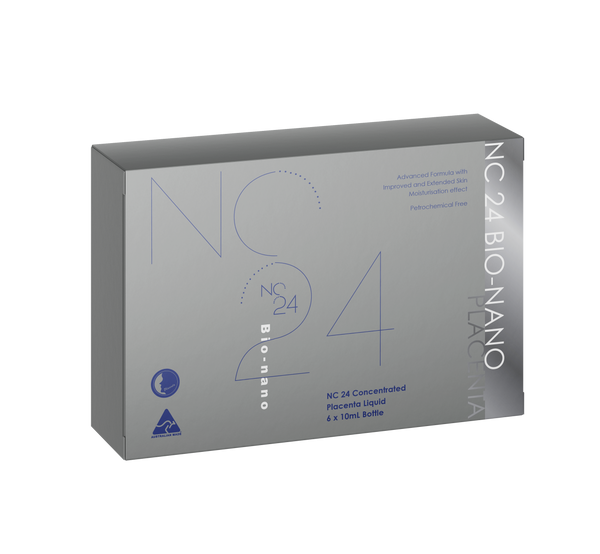 Nature's Care 24-Silver Bio Nano Concentrated Placenta Liquid 100% 6-Pack 10mL