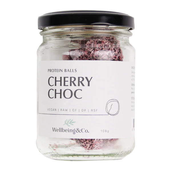 Naked Foods Cherry Choc Protein Bites Jar