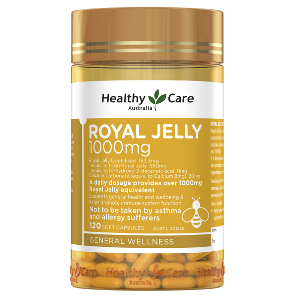 Healthy Care Royal Jelly 1000mg 120 Capsules