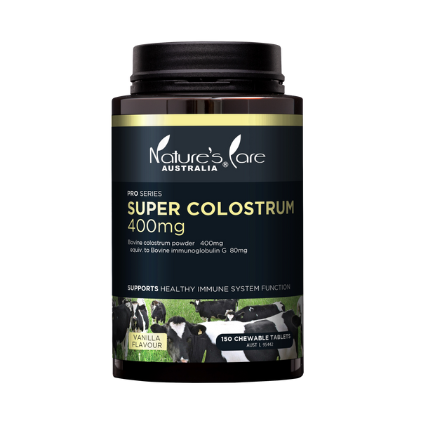Nature's Care Super Colostrum 400mg 150 Chewable Tablets