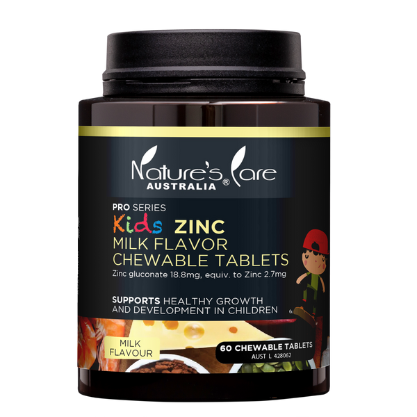 Nature's Care Kids Zinc Milk Flavour 60 Chewable Tablets