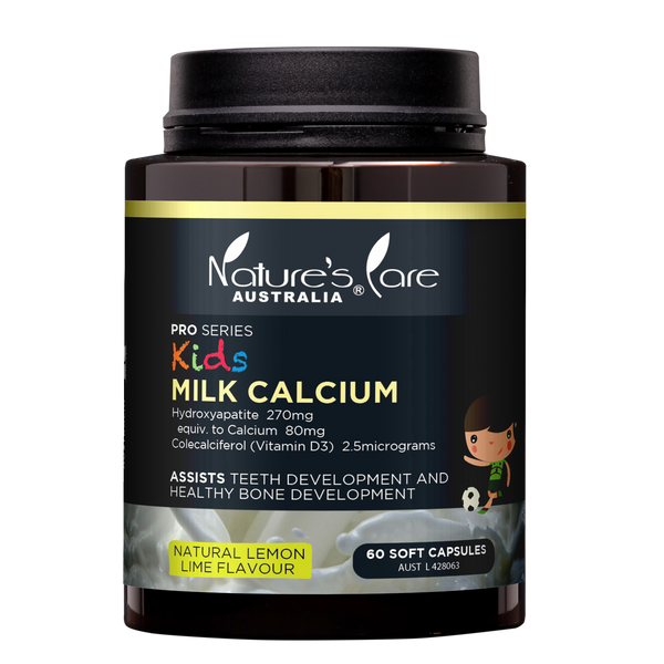 Nature's Care Kids Milk Calcium 60 Soft Capsules