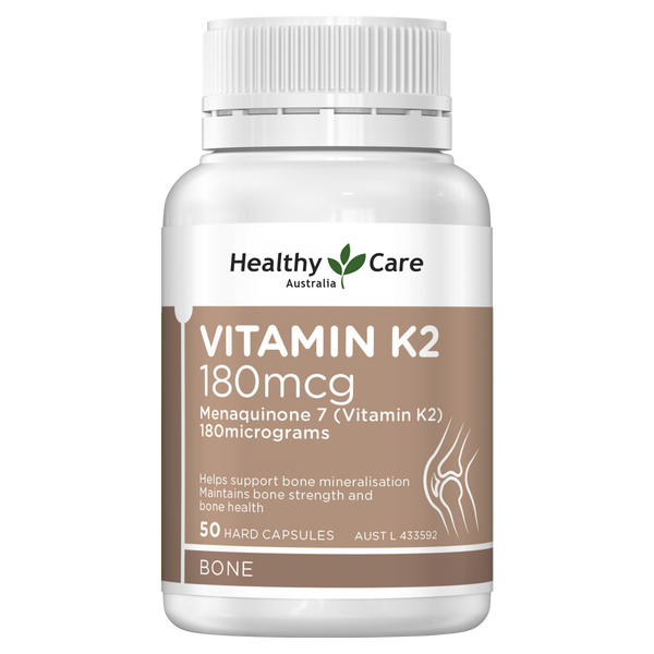 Healthy Care Vitamin K2 180mcg 50 Capsules