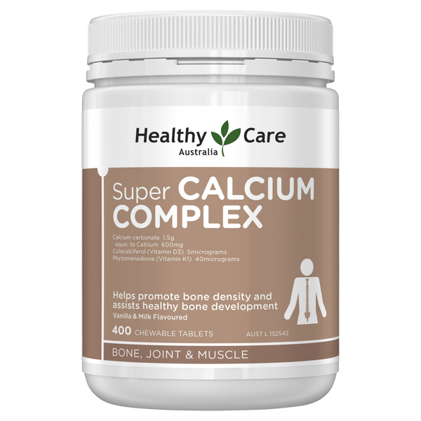 Healthy Care Super Calcium Complex D 400 Chewable Tablets