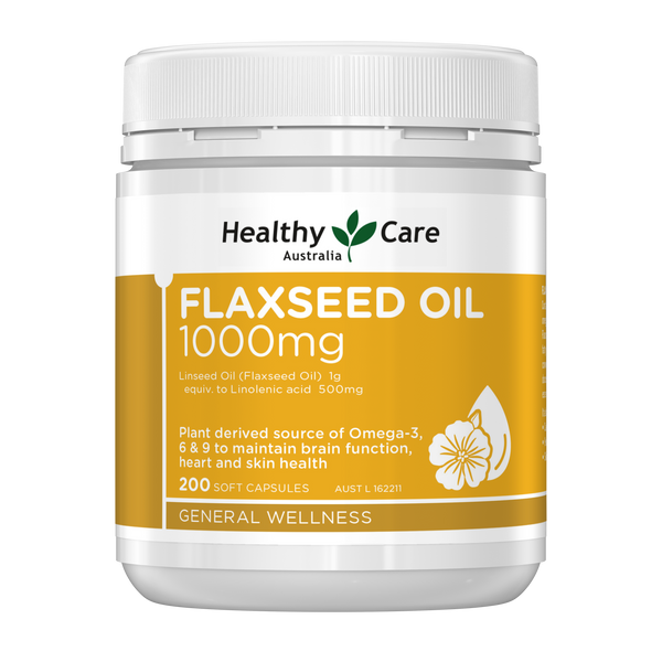 Healthy Care Super Flaxseed Oil 1000mg 200 Capsules