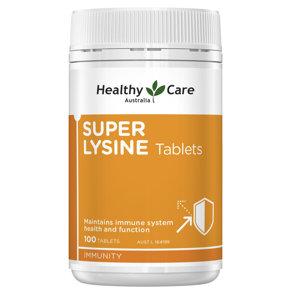 Healthy Care Super Lysine Cold Sore Relief 1000mg 100 Tablets