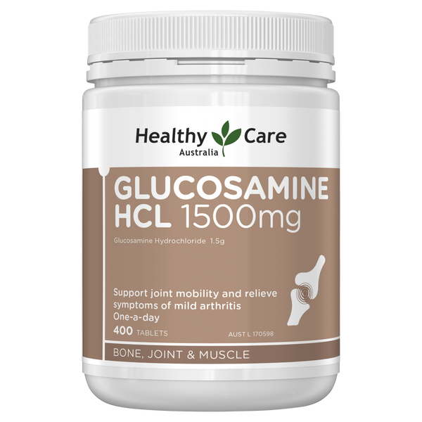 Healthy Care Glucosamine HCL 1500mg 400 Tablets