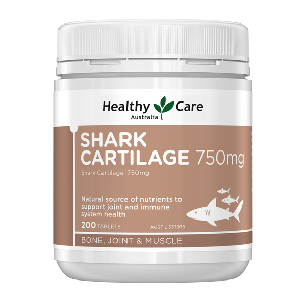 Healthy Care Shark Cartilage 750mg 200 Tablets