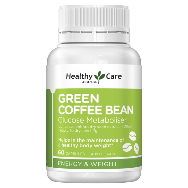 Healthy Care Green Coffee Bean Glucose Metaboliser 60 Capsules