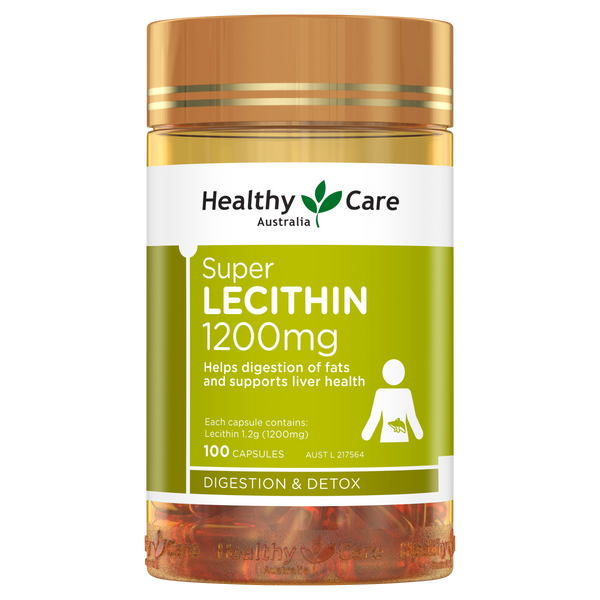 Healthy Care Super Lecithin 1200mg 100 Capsules