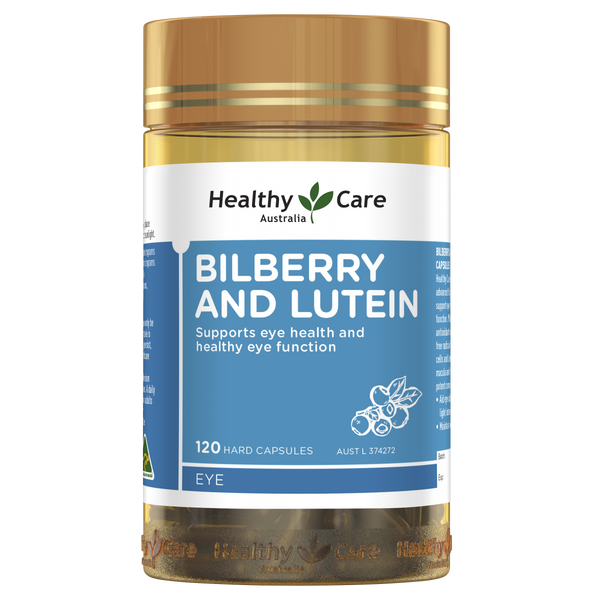 Healthy Care Bilberry and Lutein 120 Capsules