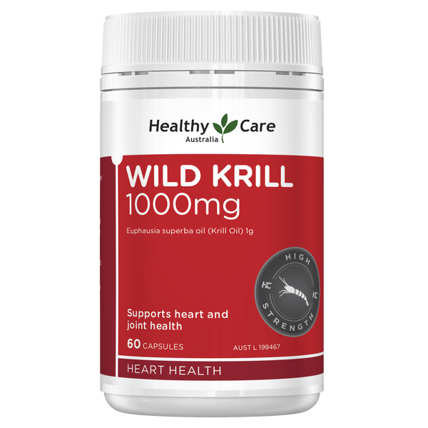 Healthy Care Wild Krill Oil 1000mg 60 Capsules
