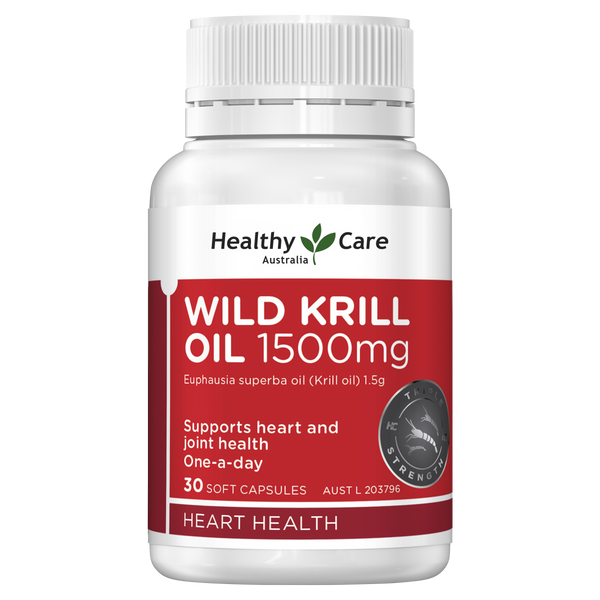 Healthy Care Wild Krill Oil 1500mg 30 Capsules