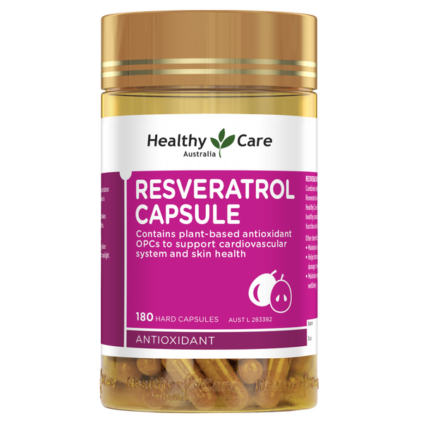 Healthy Care Resveratrol Capsule  180 Capsules