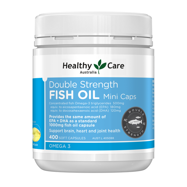 Healthy Care Double Strength Fish Oil Mini 400 Capsules