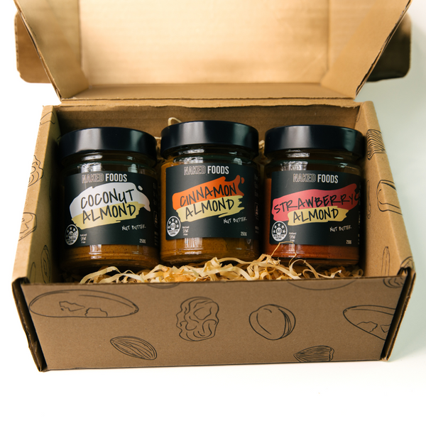 Naked Foods Flavoured Almond Butter Trio