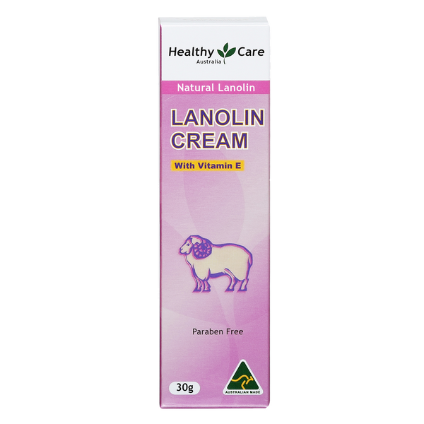 Healthy Care Lanolin Cream with Vitamin E Tube 30g