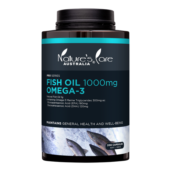 Nature's Care Fish Oil 1000mg Omega-3 200 Capsules