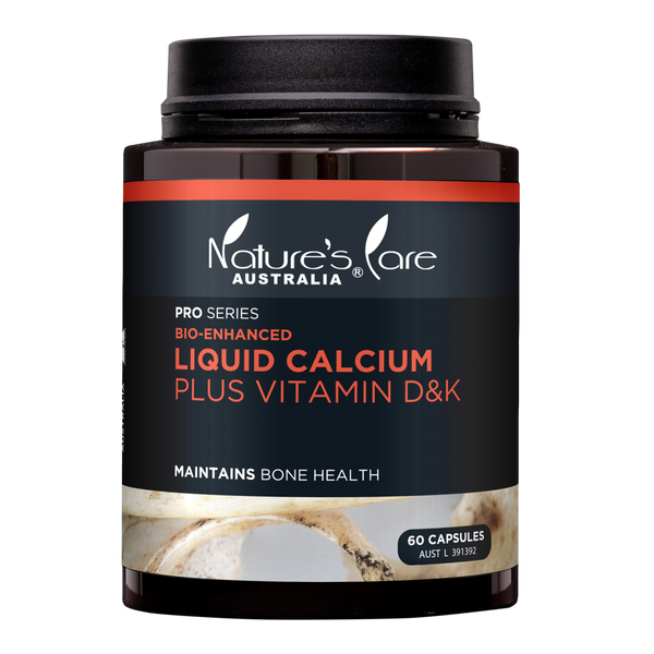 Nature's Care Liquid Calcium Vit D+K2 60 Capsules