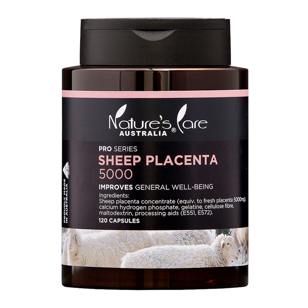 Nature's Care Sheep Placenta 5000mg 120 Capsules