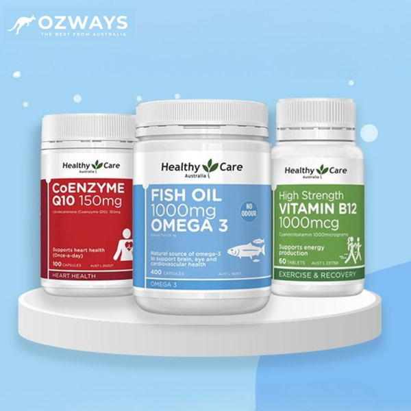 冬季心血守護明星組(輔酶Q10、魚油、維他命B) 📢限時優惠價$1,344 (依當天匯率計算)