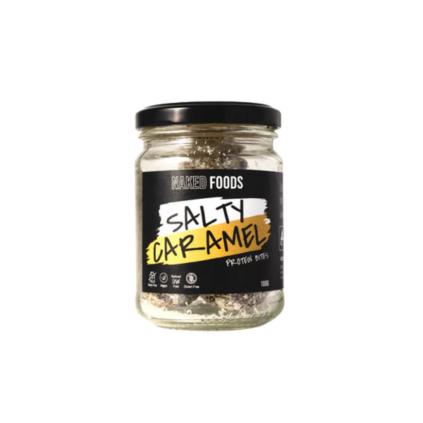 Naked Foods Salty Caramel Protein Bites Jar